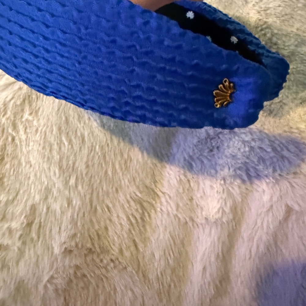 Lele Sadoughi Vibrant Blue Textured Headband - Picture 4 of 4